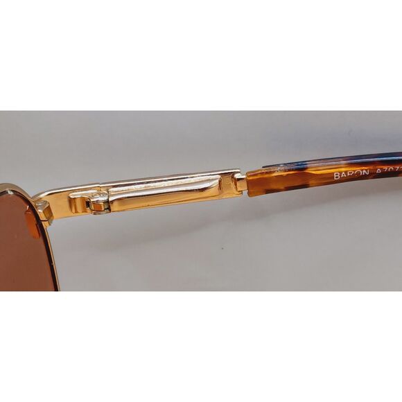 Baron Eyewear Baron Metal Collection A7073 54-14-140 Gold Eyeglasses Frames - Picture 12 of 16